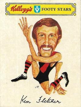 1974 Kellogg's VFL Footy Stars Stickers #NNO Ken Fletcher Front